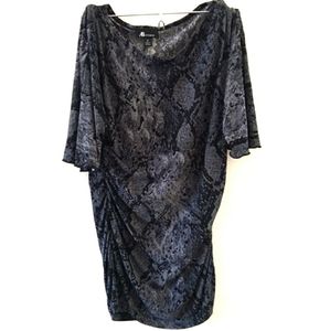 Ruched Animal Print Blouse Soft